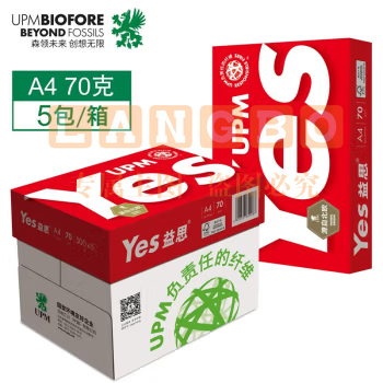 红益思 A4 70g 白色复印纸 500张/包/8包/箱