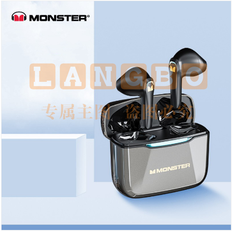 魔声（Monster） GT11 真无线蓝牙耳机降噪运动入耳式游戏音乐耳机适用于华为苹果小米oppo 太空灰