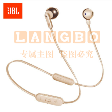 JBL TUNE215BT 无线蓝牙耳机 半入耳式运动耳麦 5.0高效传输 Type-C极速充电 超长续航 苹果安卓耳机 暮光金