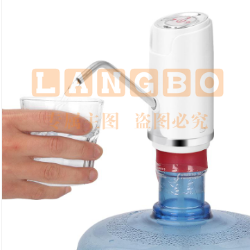 拜杰（Baijie）家用桶装水抽水器 桶装饮水机压水器自动上水器饮水机白色 智能款 DCX-006