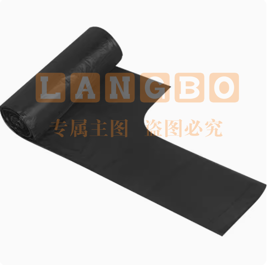 利得垃圾袋家用手提式加厚50*60 手提式8卷400只  黑色塑料袋