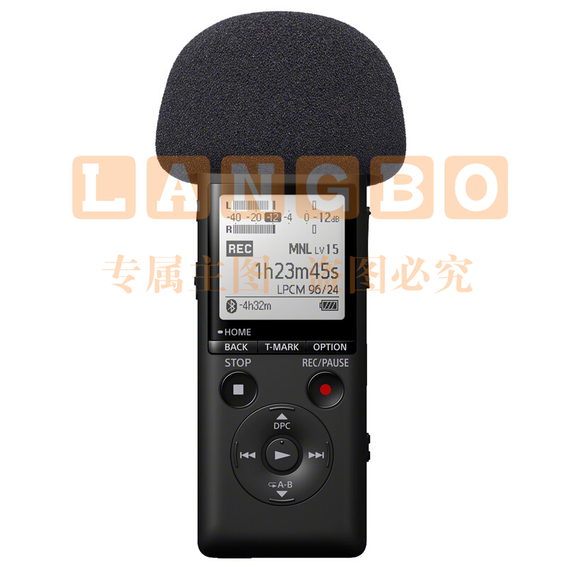 索尼 SONY 数码录音棒 PCM-A10 16G (黑) 专业线性录音 高清降噪手机远距离操控无损音乐播放器