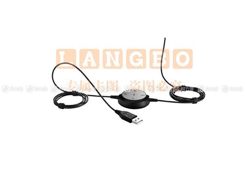 捷波朗 Jabra USB耳机 EVOLVE 20 STEREO (黑色) 高保真立体声