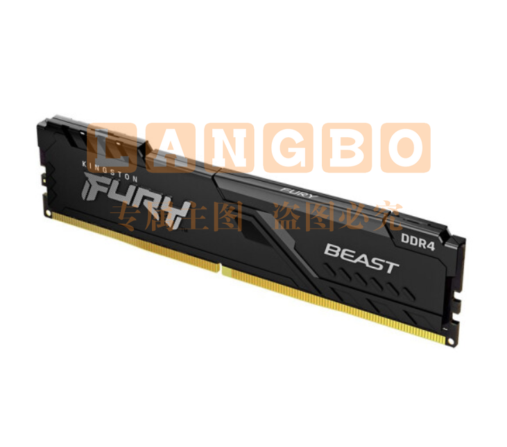 金士顿 (Kingston) FURY 16GB DDR4 2666 台式机内存条 Beast野兽系列 骇客神条..