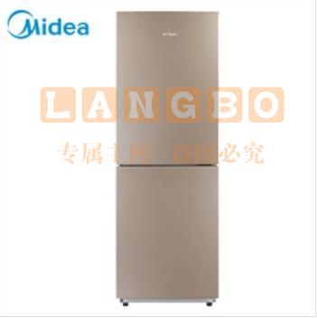 美的（Midea） BCD-190CM(E) 家用双门冰箱 190升 节能静音 持久锁冷 HIPS环保内胆 阳光米