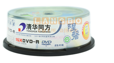 清华同方DVD空白光盘 4.7GB/张 25张/盒