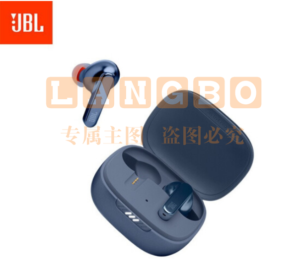 JBL LIVE PRO+特别版 蓝牙耳机 主动降噪 真无线运动耳机 防水防汗 苹果华为安卓通用 蓝色