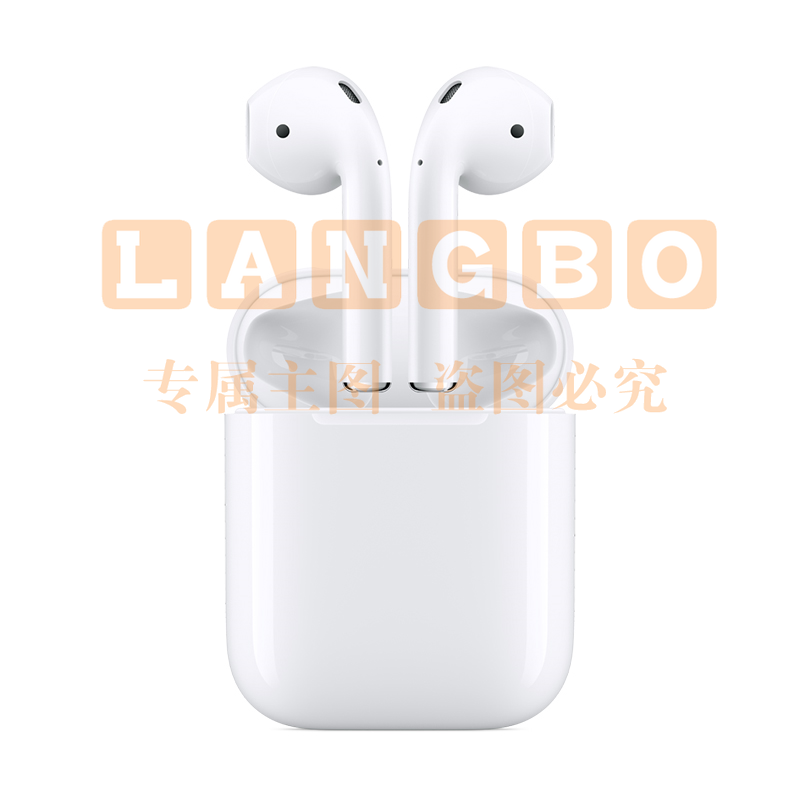 苹果 Apple 无线蓝牙耳机 MV7N2CH/A AirPods二代 有线充电 (白色)  货号：LJ