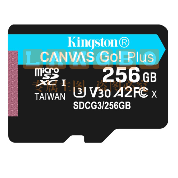 金士顿TF卡(Micro SD) 摄像头专用 高速存储内存卡 170M/S SDCG3/256GB