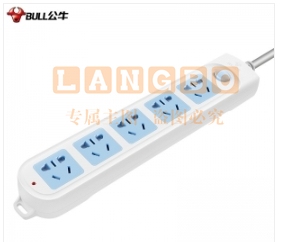 公牛 GN-602 5位3米 总控开关 插座