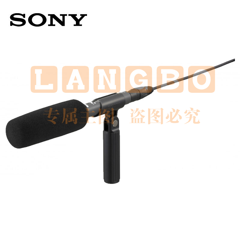 索尼（SONY）ECM-673 短枪式驻极体电容麦克风 XLR卡农口专业摄像机麦克风