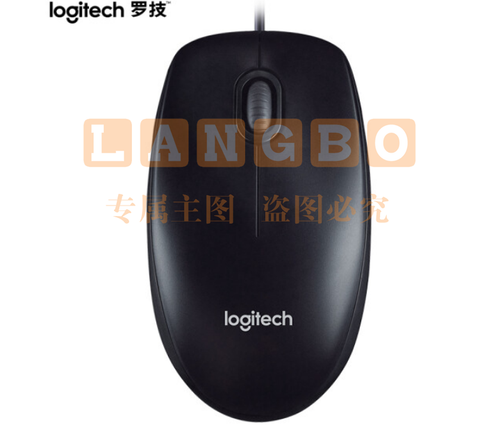 罗技(Logitech)M90 有线鼠标(黑色)