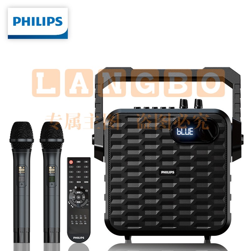 飞利浦（philips） SD60广场舞音响蓝牙音箱家用户外专业低音炮K歌演出直播监听扩音器 SD60双麦旗舰版