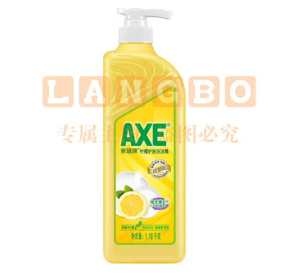 斧头牌(AXE)柠檬护肤洗洁精1.18kg*6 有效祛油 维E呵护不伤手 带泵