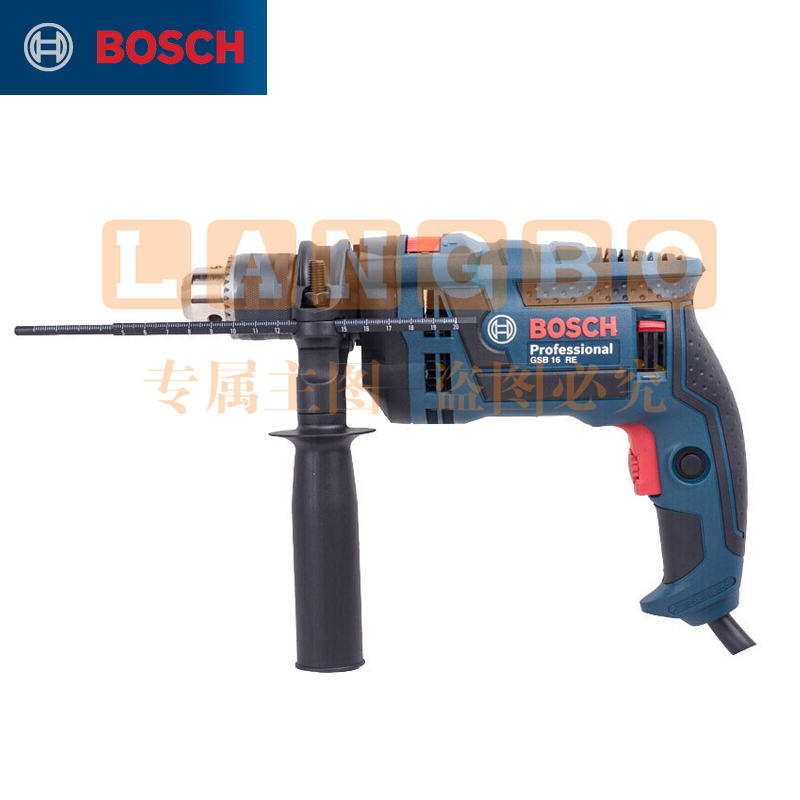 博世（BOSCH）GSB 16 RE 冲击钻手电钻 750瓦多功能电动工具 重载级