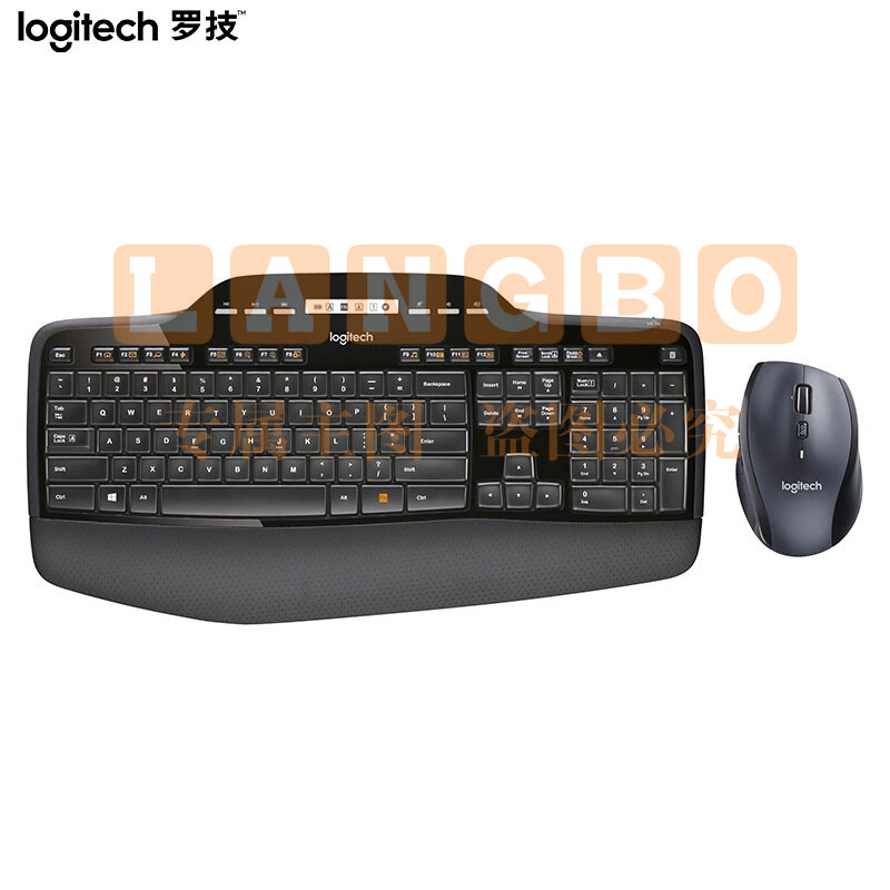 罗技(Logitech)MK710无线键鼠套装 办公键鼠套装 全尺寸 黑色  (XTGM202307211318415)