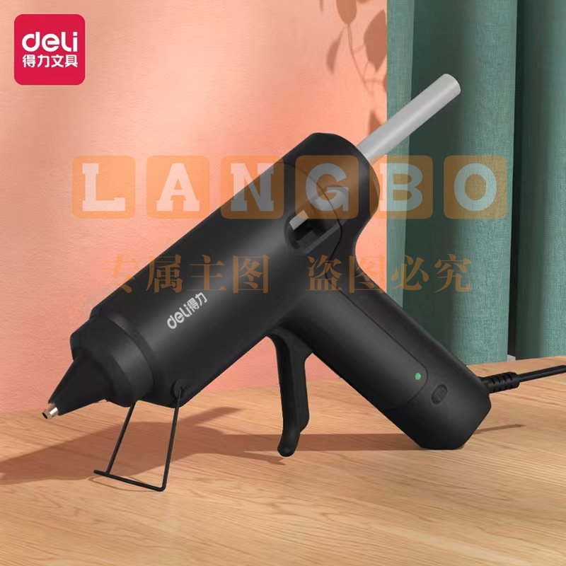 得力(deli)31403热熔胶枪30W-40W 适配胶棒直径11mm 黑色  TJHX08070858078679