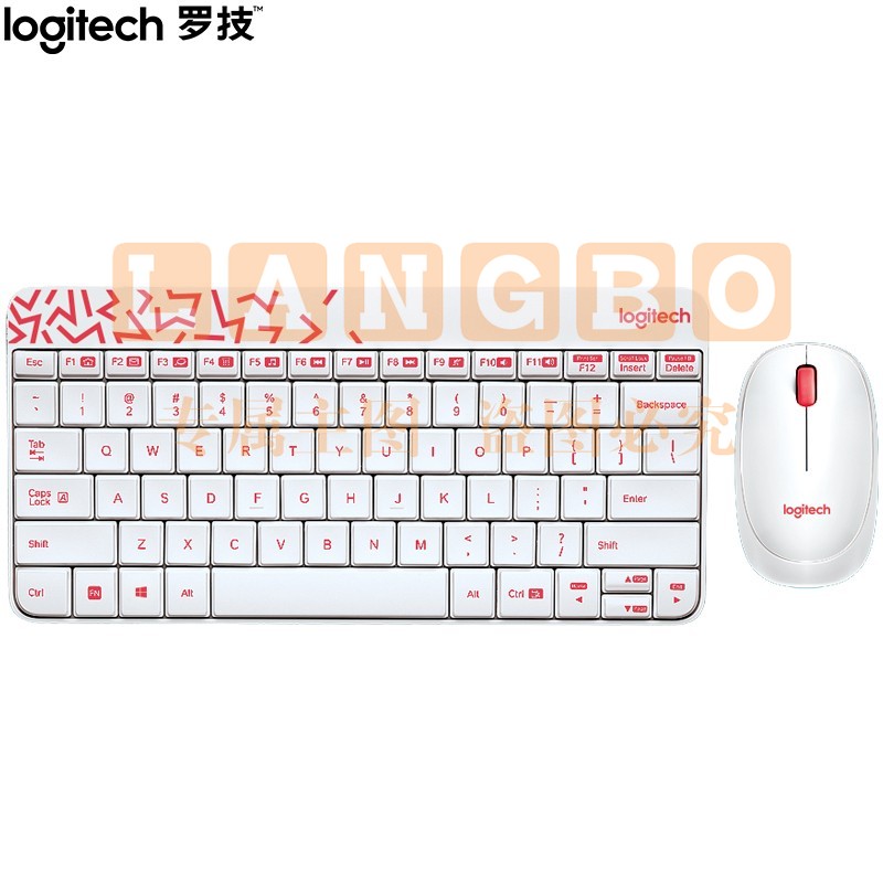 罗技(Logitech)MK240  Nano 键鼠套装 无线键鼠套装 办公键鼠套装 白色 带无线2.4G接收器  (XTGM2023072113183212)