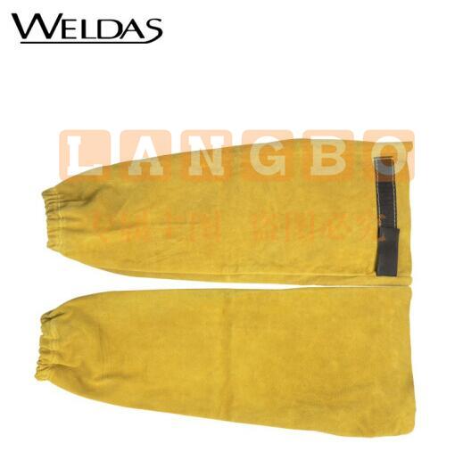 威特仕 / WELDAS 44-2319纯牛皮电焊烧焊专用套袖 48cm长隔热耐磨防金属飞溅牛皮套袖 1副