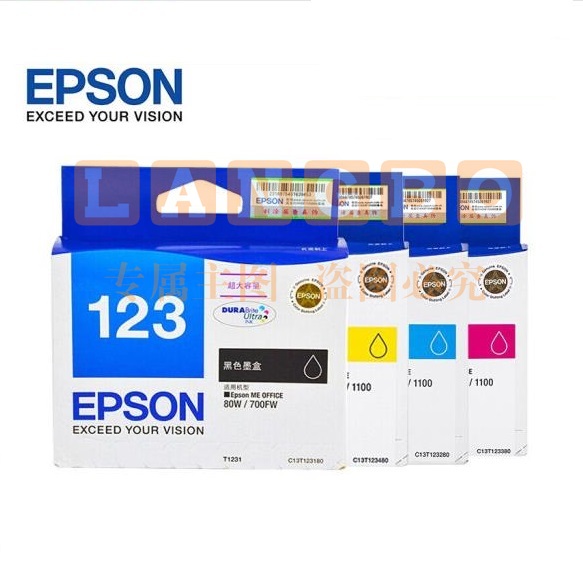 爱普生（EPSON） T1231/T1232/T1233/T1234/四色墨盒  适用700fw机型DD