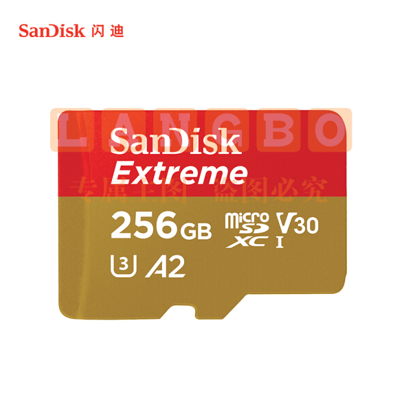 闪迪 256GB TF（MicroSD）存储卡 U3 V30 C10 4K A2 至尊极速移动版内存卡SDSQXA1-256G-ZN6MA 读速160MB/s