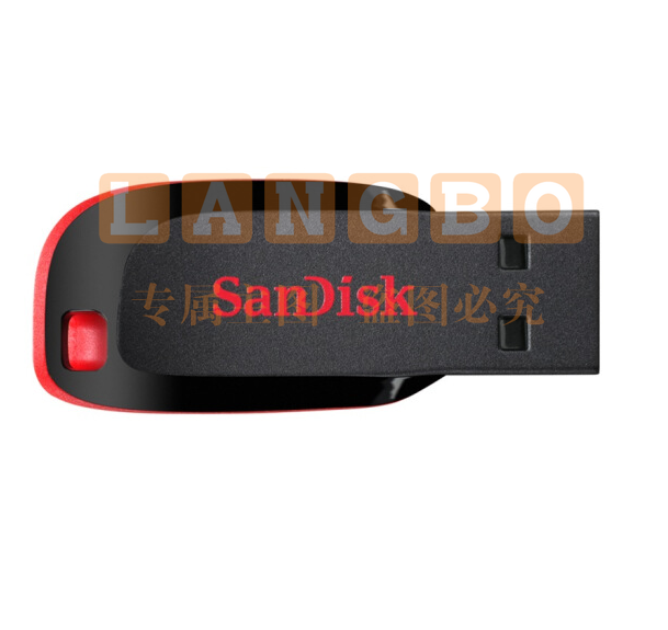 闪迪 (SanDisk)32GB USB2.0 U盘 CZ50酷刃 黑红色