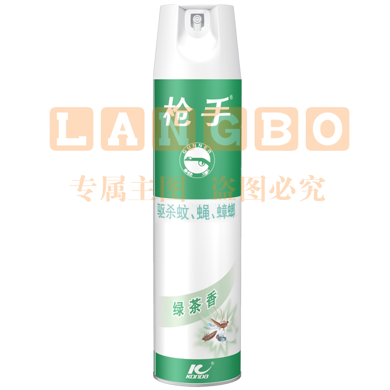 枪手 杀虫气雾剂 绿茶香600ml