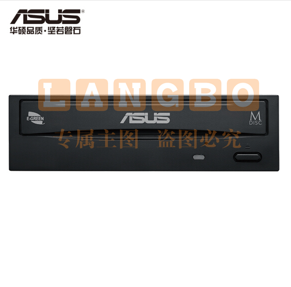 华硕(ASUS) 24倍速 SATA DVD刻录机 黑色(DRW-24D5MT) pcyg-240223111355