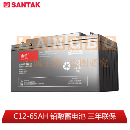 山特（SANTAK）C12-65AH 山特UPS电源电池免维护铅酸蓄电池 12V65AH