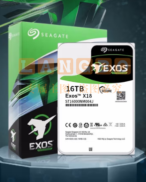 希捷(Seagate)ST16000NM004J 企业级硬盘 16TB 256MB 7200RPM SAS接口 希捷银河Exos X18系列 氦气