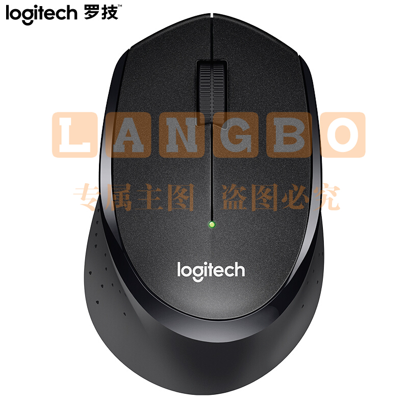 罗技(Logitech) M330 鼠标 无线鼠标 办公鼠标 静音鼠标 右手鼠标 黑色 带无线2.4G接收器（可当天配送发货）