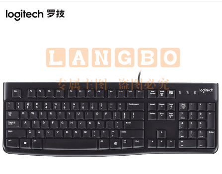 罗技(Logitech) MK120 键鼠套装 有线键鼠套装 办公键鼠套装 电脑键盘 笔记本键盘  黑色/白色（可当天配送发货）