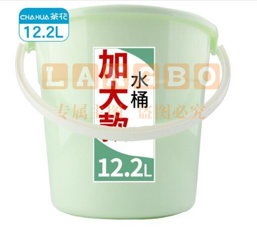 茶花 塑料桶12.2L大号家用手提水桶 （颜色随机）230216104221（可当天配送发货）