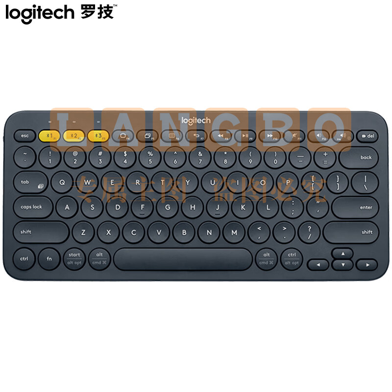 罗技（Logitech）K380 键盘 蓝牙键盘 深灰色