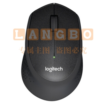 罗技（Logitech）M330 无线静音鼠标 舒适曲线 黑色 （M275升级版 ）