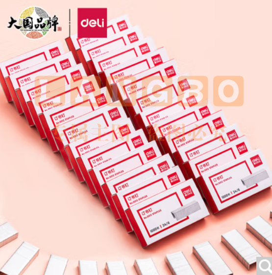 得力(deli)高强度订书钉 12#订书针 1000枚/盒 24盒装 办公用品 P0012S