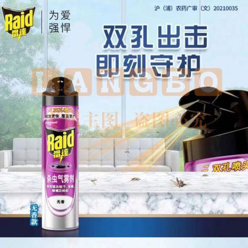 雷达(Raid) 杀虫剂喷雾 600ml 无香型 杀蟑 杀虫气雾剂