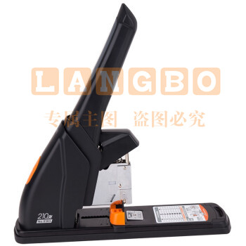 得力 0383 重型大号订书机 可订210页 黑色