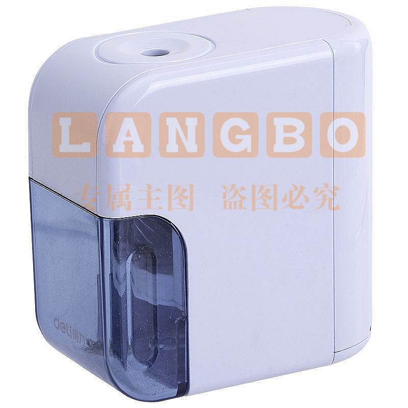 得力 0714 乐素系列电动削笔机 蓝色