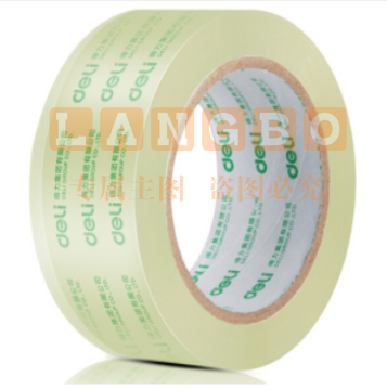 得力 30201 封箱胶带48mm*40y宽胶带 透明胶袋 6卷/筒