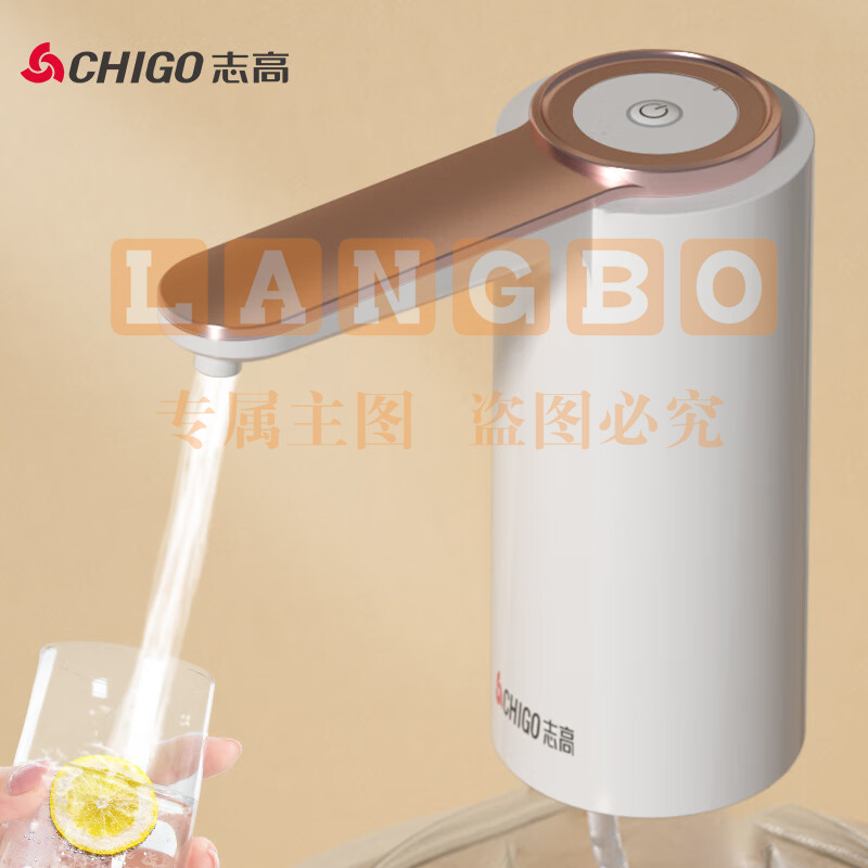 志高（CHIGO）抽水器桶装水 纯净水抽水器 饮水机抽水泵 桶装水取水器 家用办公室自动上水器CSQ-970