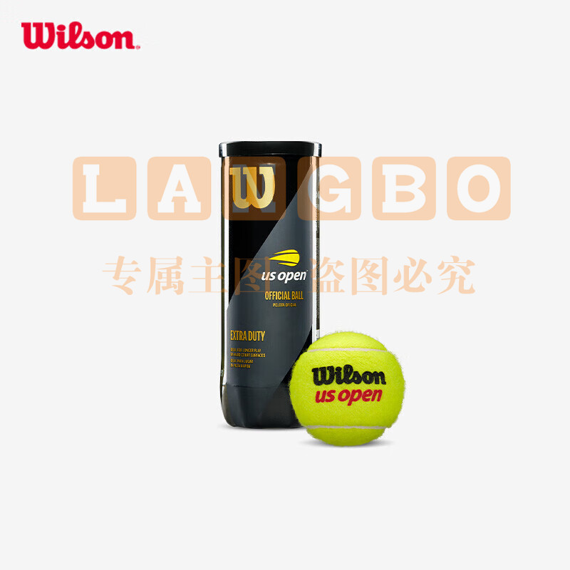 Wilson威尔胜美网比赛训练网球塑罐3粒WRT106200