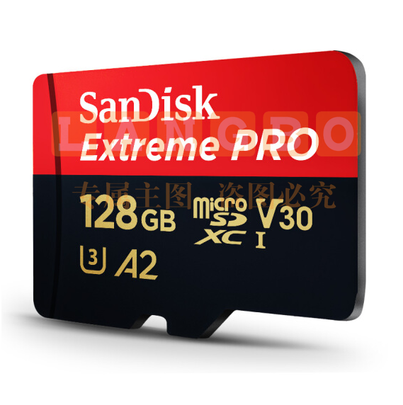 闪迪(SanDisk)128GB TF(MicroSD)存储卡U3 C10 V30 A2 4K 至尊超极速移动版内存卡 SDSQXCY-128G-ZN6MA 读速170MB/s