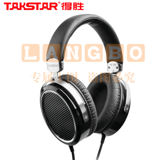 得胜(TAKSTAR)HF 580 平板振膜发烧 HiFi 高保真音质 K歌录音头戴式耳机