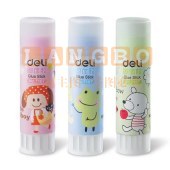 得力（Deli） 强力固体胶棒 21g/支12支一盒 3盒起售 彩色-7167
