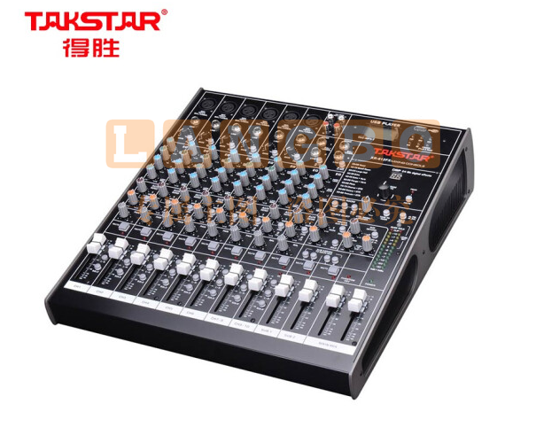 得胜(TAKSTAR)XR-612FX 12路调音台 100个预设 6个XLR和 TRS平衡 输入接口