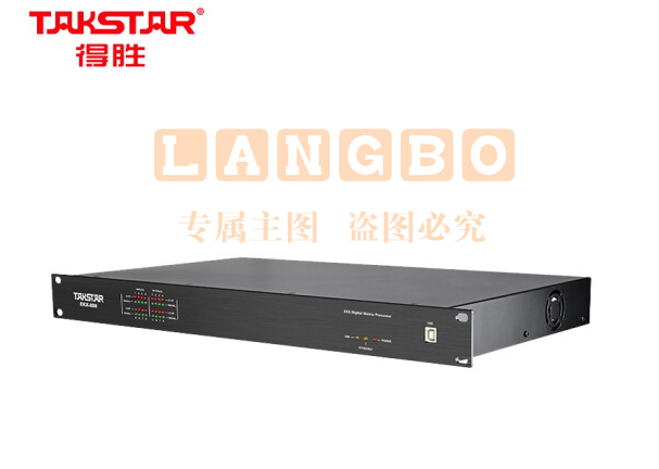 得胜(TAKSTAR)EKX-808 专业视频会议数字矩阵处理器 音频分配器回声消除反馈抑制 8进8出数字音频处理器