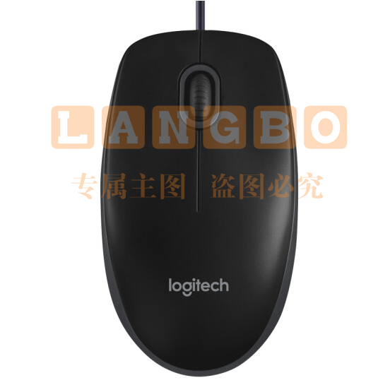 罗技(Logitech) B100有线鼠标 黑