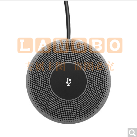 罗技(Logitech)V-U0044视频会议全向麦克风 即插即用、一键静音 /适用于CC4000e扩展麦克风