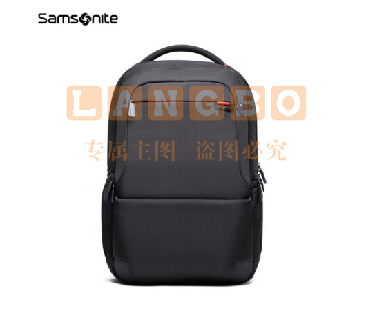 新秀丽（Samsonite）电脑包15.6英寸男女双肩背包书包商务背包旅行包36B 黑色